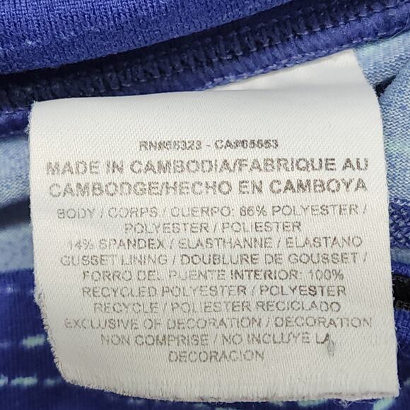 Nike Running Pants Womens M Blue Epic Run Training Legging Drawstring Zip Pocket - Picture 9 of 16